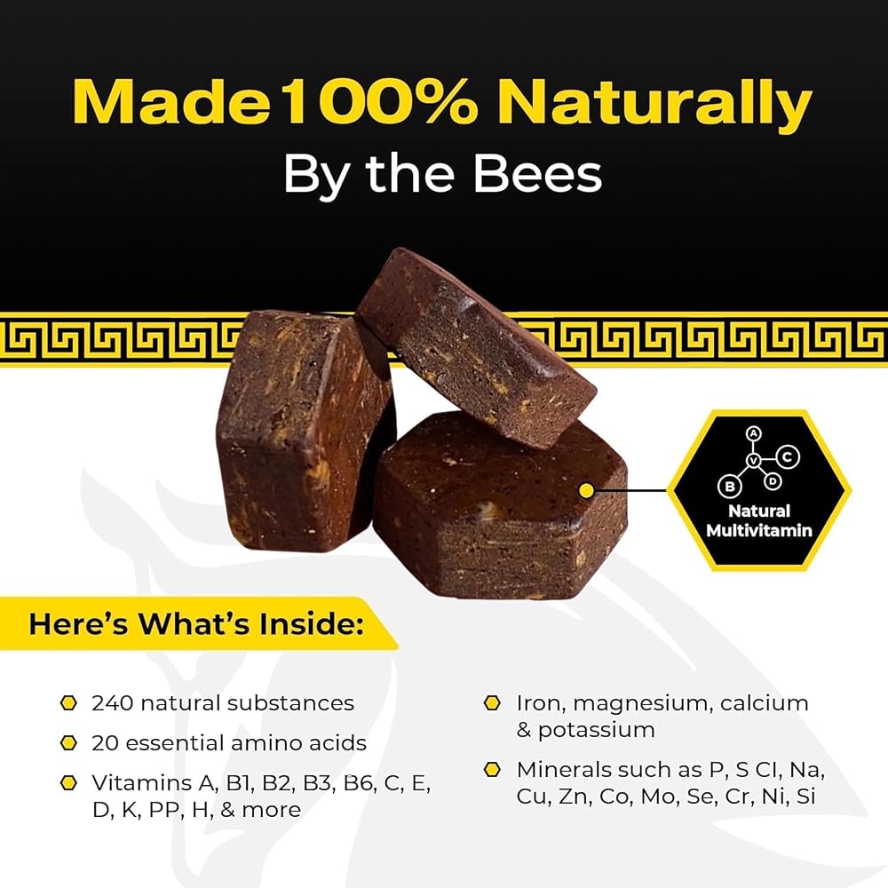 Spartan Bee Bread Chewables Raw Organic Bee Pollen & Propolis - 30 Count - image 4