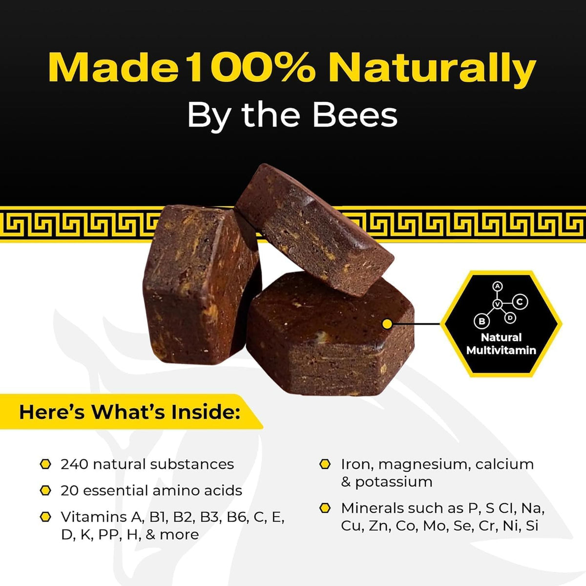 Spartan Bee Bread Chewables Raw Organic Bee Pollen & Propolis - 30 Count - image 4