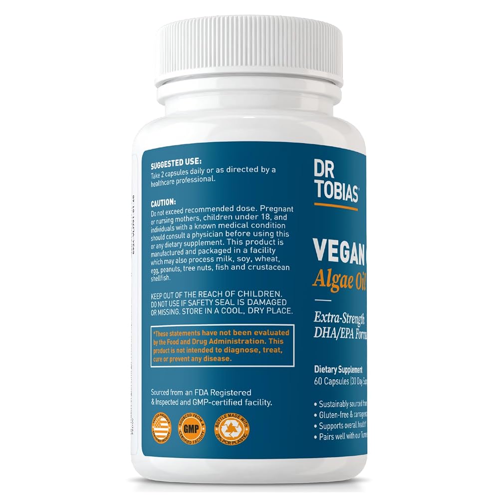 Dr. Tobias Vegan Omega 3 Algae Oil - 60 Capsules - image 8