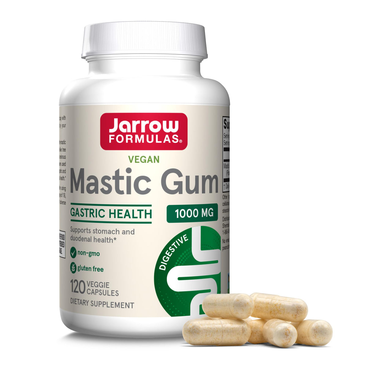 Jarrow Formulas Mastic Gum 1000mg Stomach Support - 120 Capsules