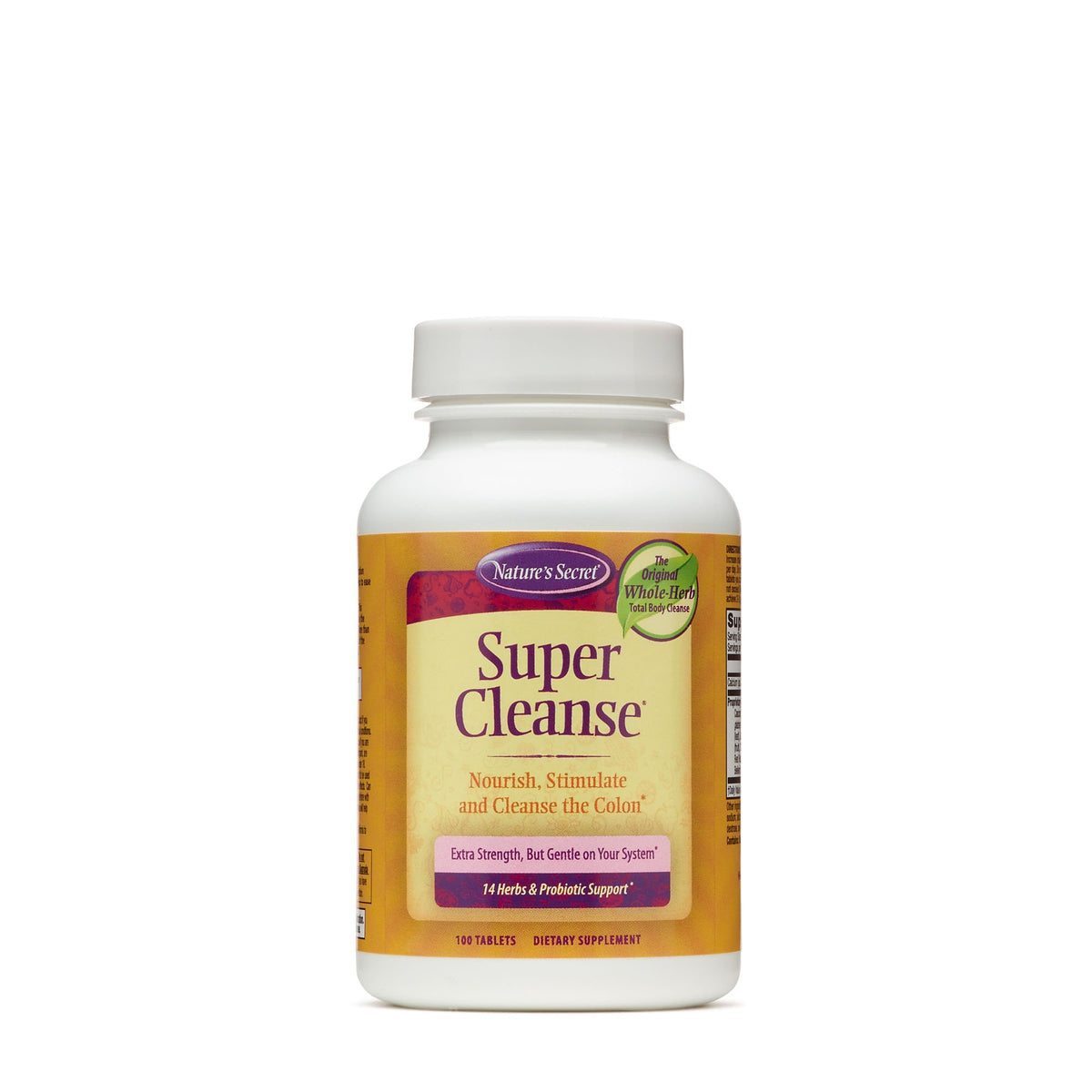 Nature's Secret Super Cleanse Herbal Blend - 100 Tablets