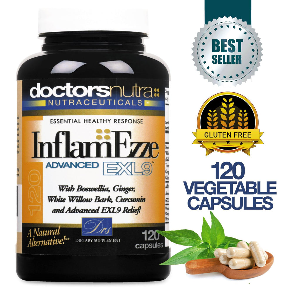 Doctors Nutra InflamEzze Turmeric Curcumin Ginger Supplement - 120 Capsules - image 2
