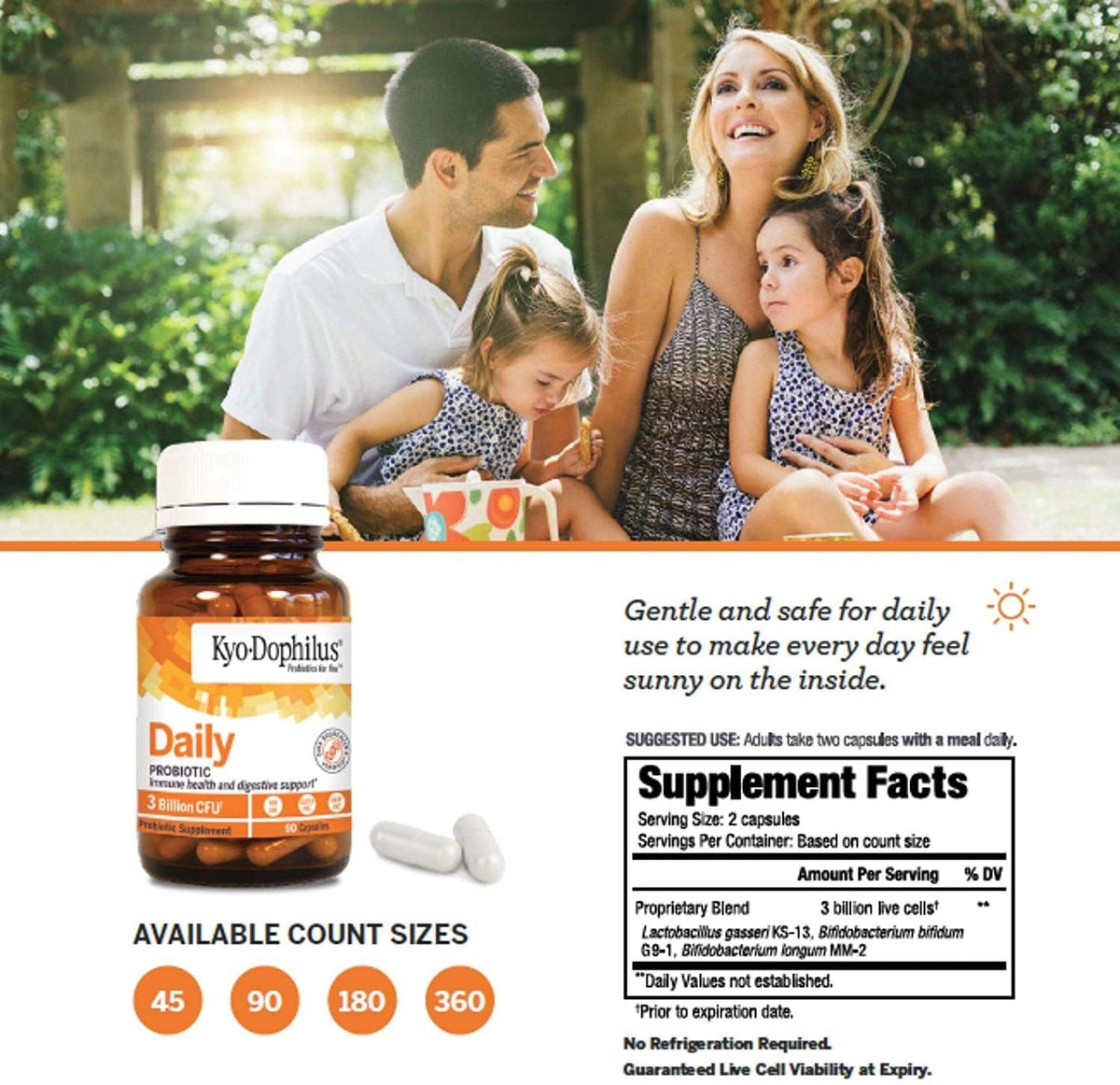 Kyolic Kyo-Dophilus Digestion and Immune Health Probiotic Supplement