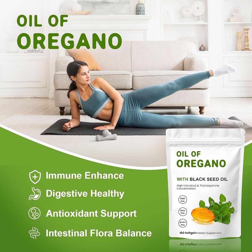 YKJHCSL 2-in-1 Oil of Oregano Softgels