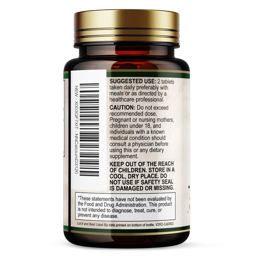 Nature's Nutrition Calcium 1200 mg Per Serving with Vitamin D3 - Bone