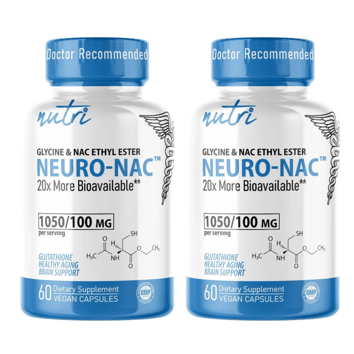 Nature's Fusions Nutri Neuro NAC N-Acetyl Cysteine NACET - 120 Capsules