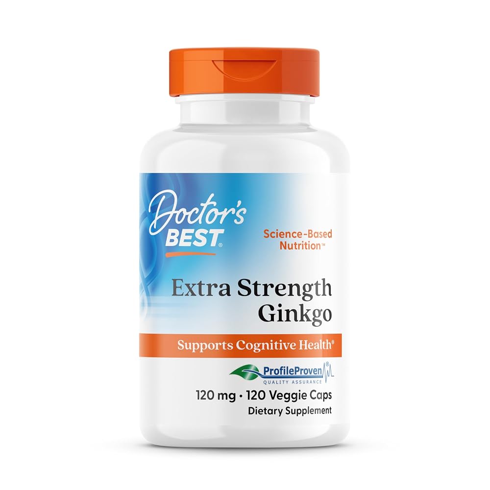 Doctor's Best Extra Strength Ginkgo Biloba 120 mg - 120 Vegetarian Capsules