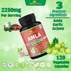 Cona Nature Organic Amla Capsules with Arjuna & Garlic - 120 Capsules - image 6