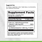 DAVINCI Labs Active Folate B12 Chewable - 60 Tablets - image 6