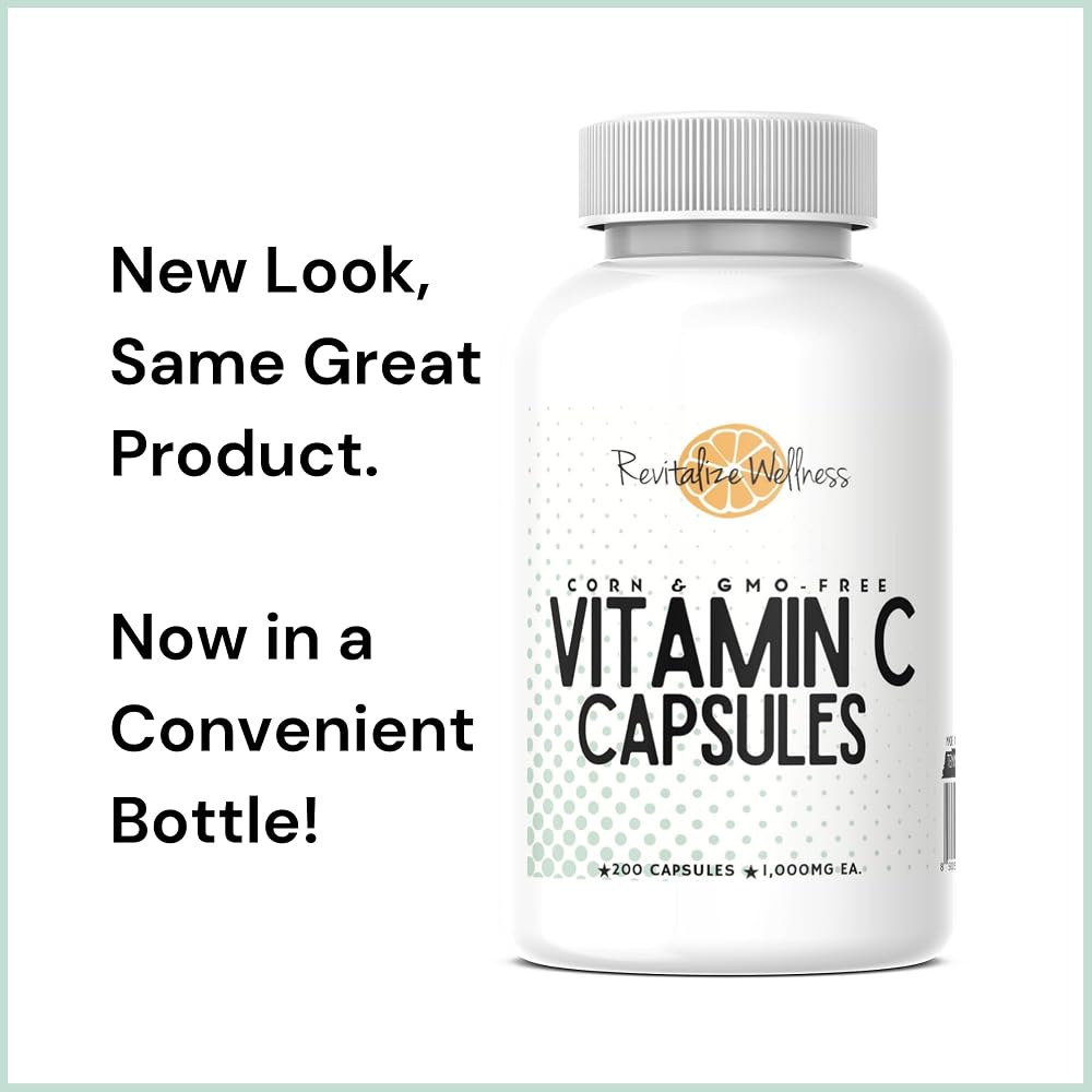 Revitalize Wellness Vitamin C 1000mg - 200 Capsules - image 3