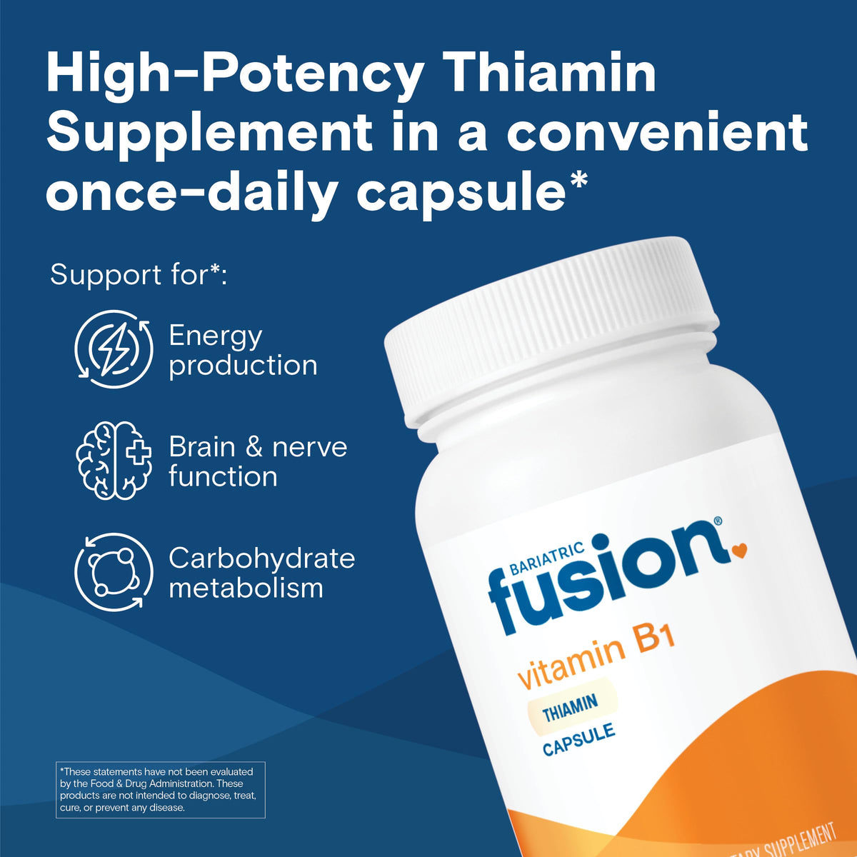 Bariatric Fusion Vitamin B1 Thiamine 100mg - 90 Capsules - image 2