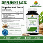 Brieofood Psyllium Husk Fiber with Acidophilus - 250 Capsules - image 2