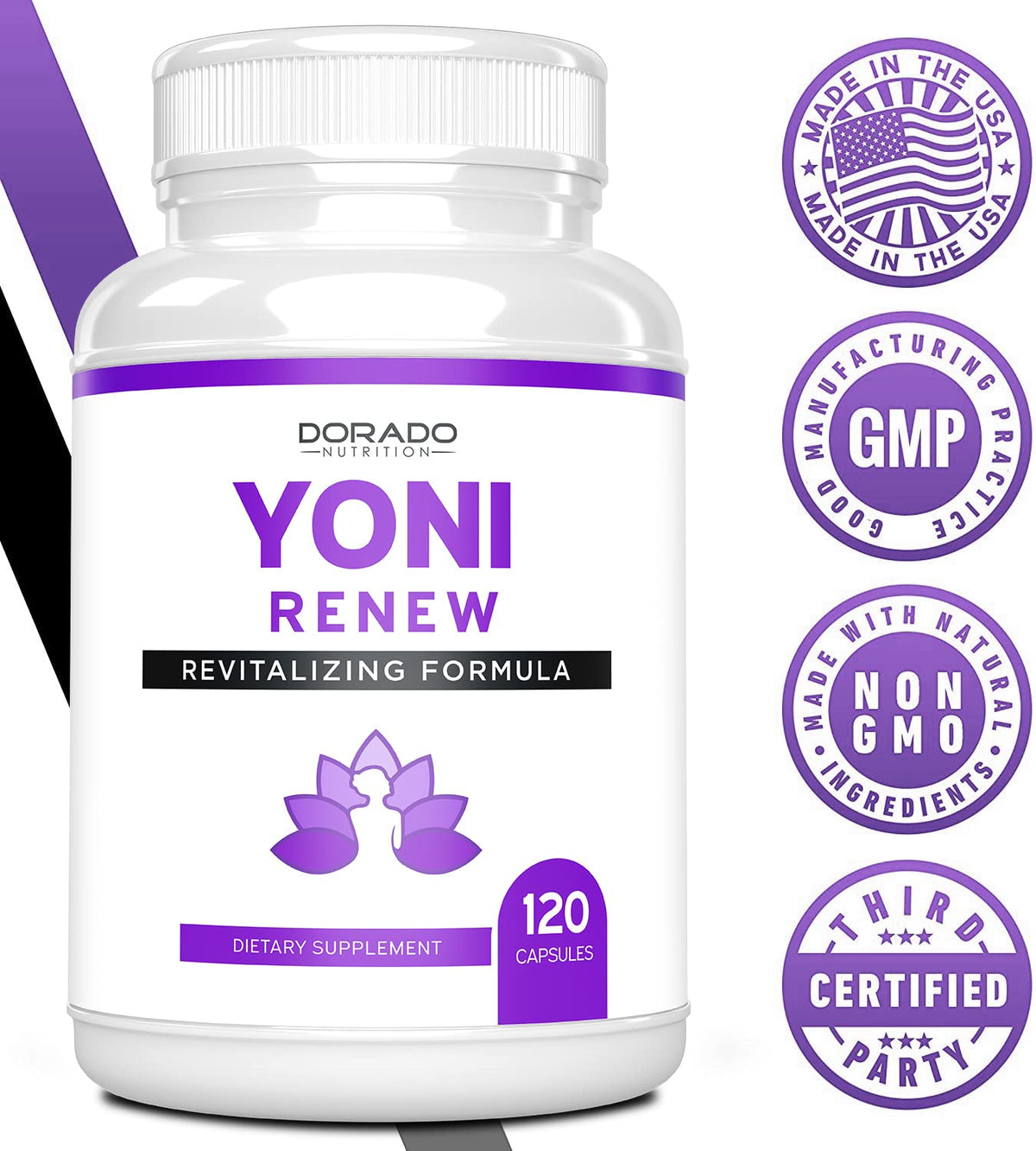 Dorado Nutrition Yoni Balance Vaginal Tightening Support - 120 Capsules - image 5