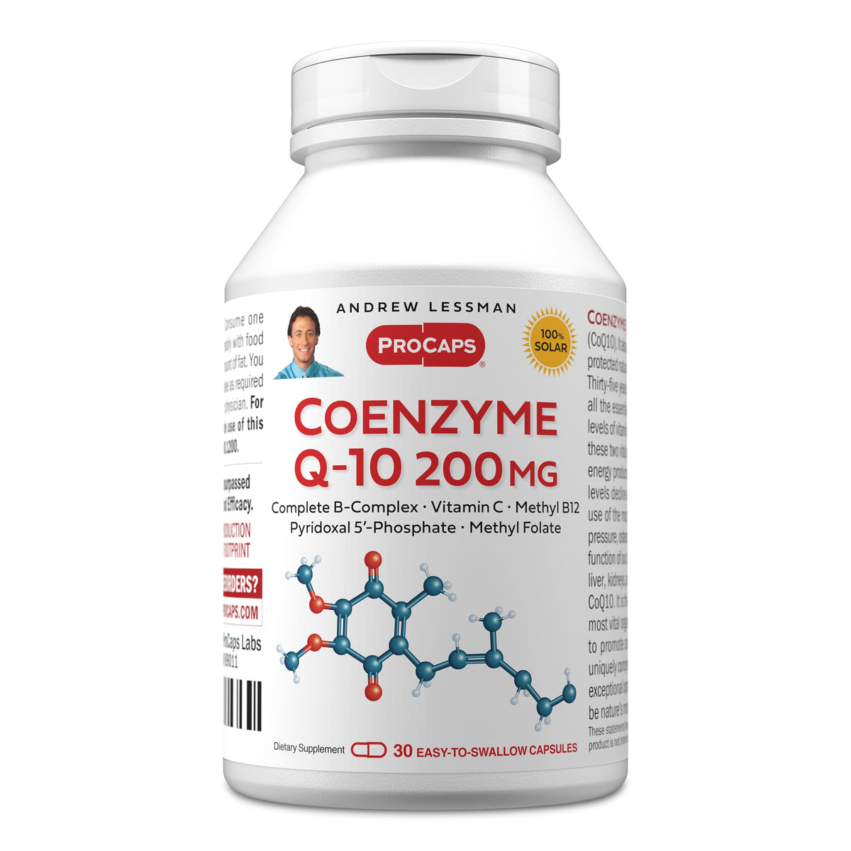 ANDREW LESSMAN Coenzyme Q-10 100 mg Capsules - Essential for Energy
