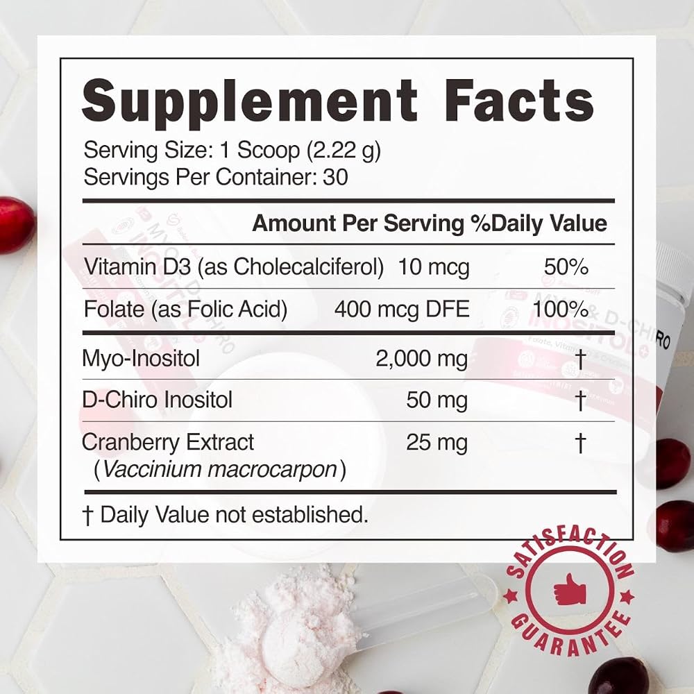 BallBuff Myo Inositol & D-Chiro Inositol Powder - 4 Ounce - image 4