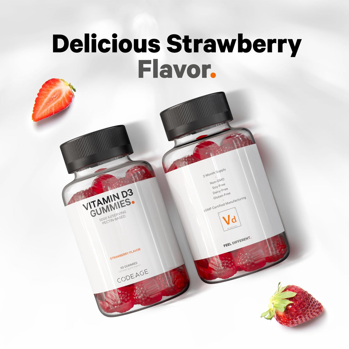 Codeage Vitamin D3 5000 IU Gummies - 60 Gummies - image 7