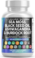 Clean Nutraceuticals Sea Moss Black Seed Oil Blend - 60 Capsules