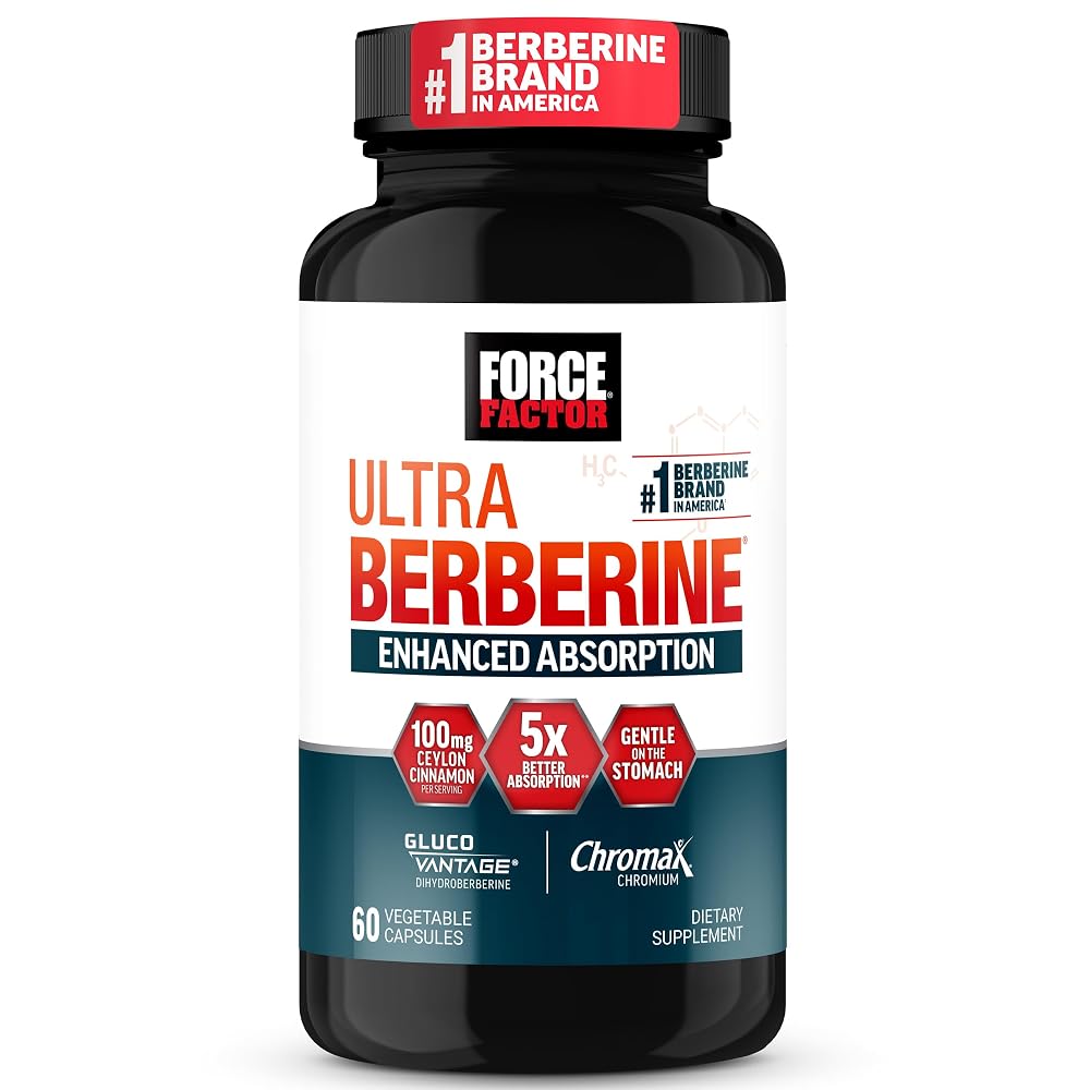 Force Factor Ultra Berberine Enhanced Absorption - 60 Vegetarian Capsules