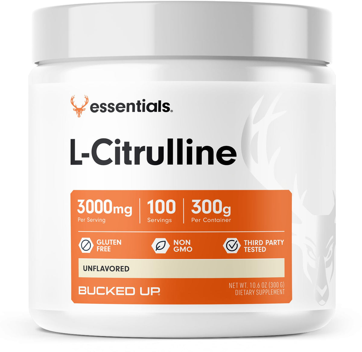 Bucked Up L-Citrulline 3000mg Powder - 100 Servings