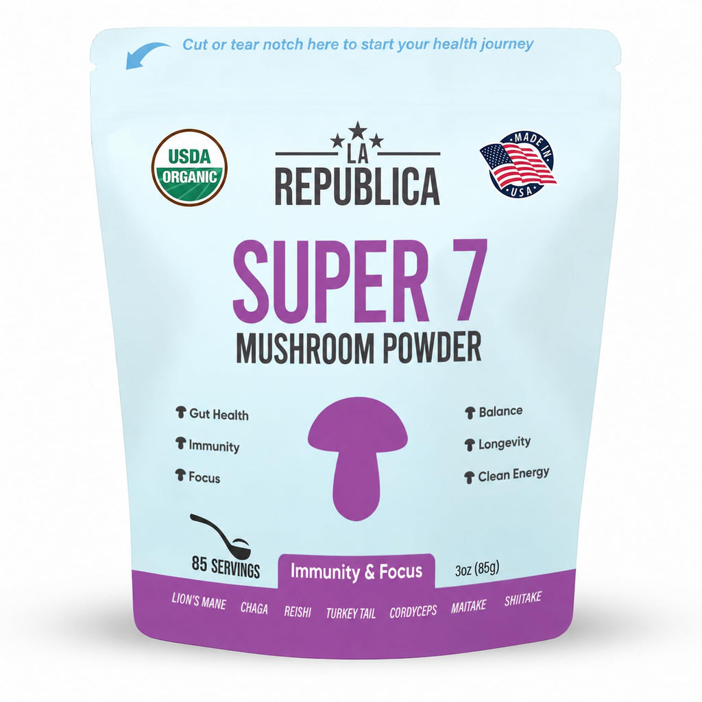LRLA Superfoods Super 7 Mushroom Powder Blend - 3 oz