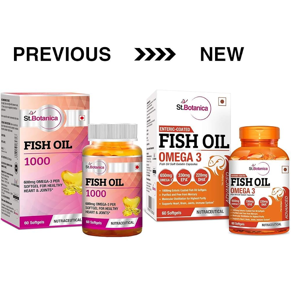 St.Botanica Fish Oil 1000 mg Double Strength - 60 Softgels - image 2