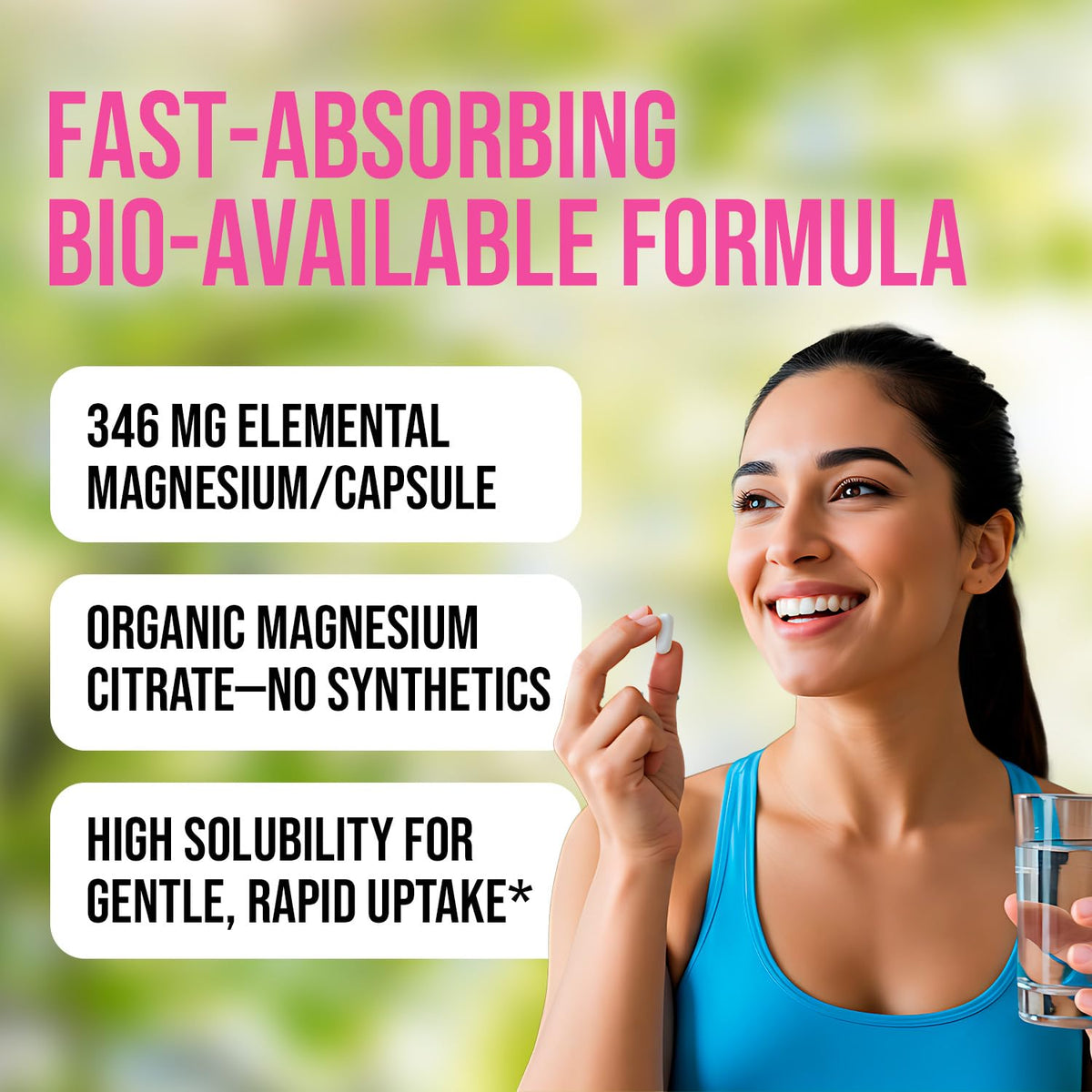 Perfect Supplements Magnesium Citrate - 180 Vegetarian Capsules - image 4