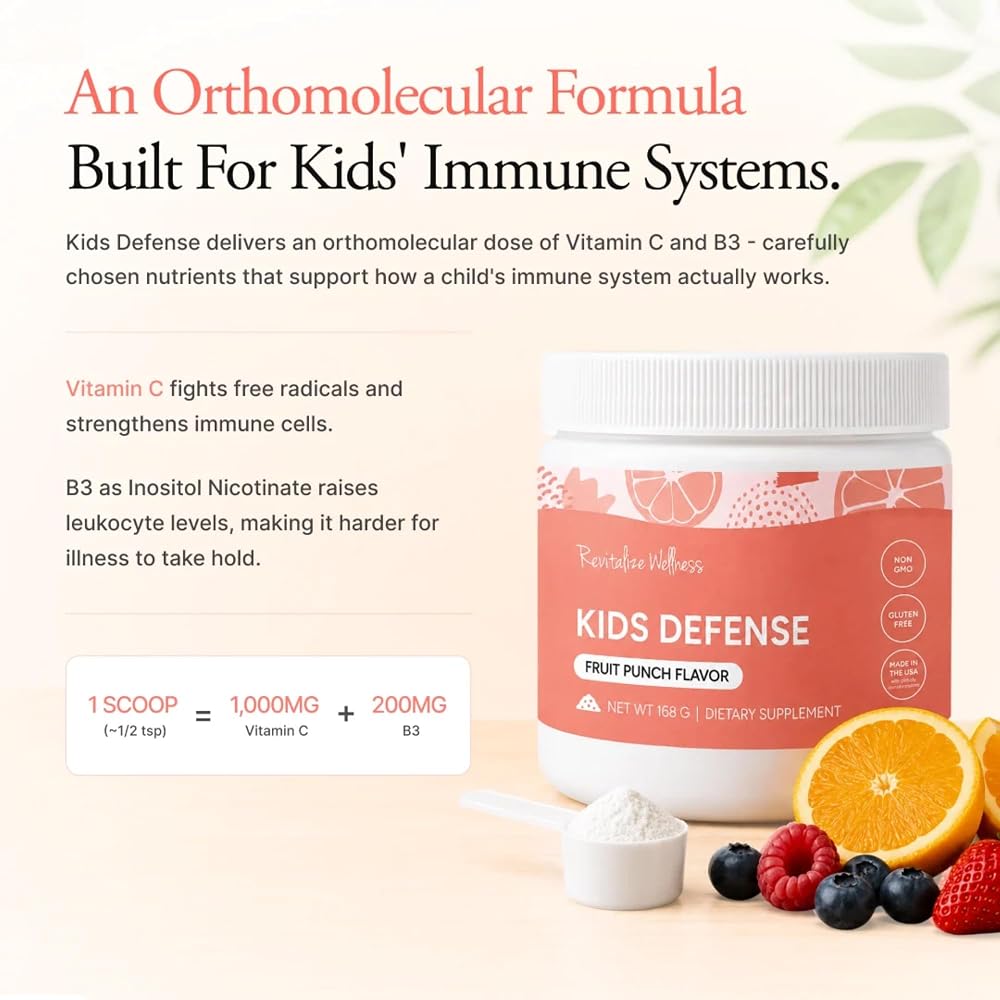 Revitalize Wellness Kids Defense Vitamin C Powder - 120 Servings - image 5