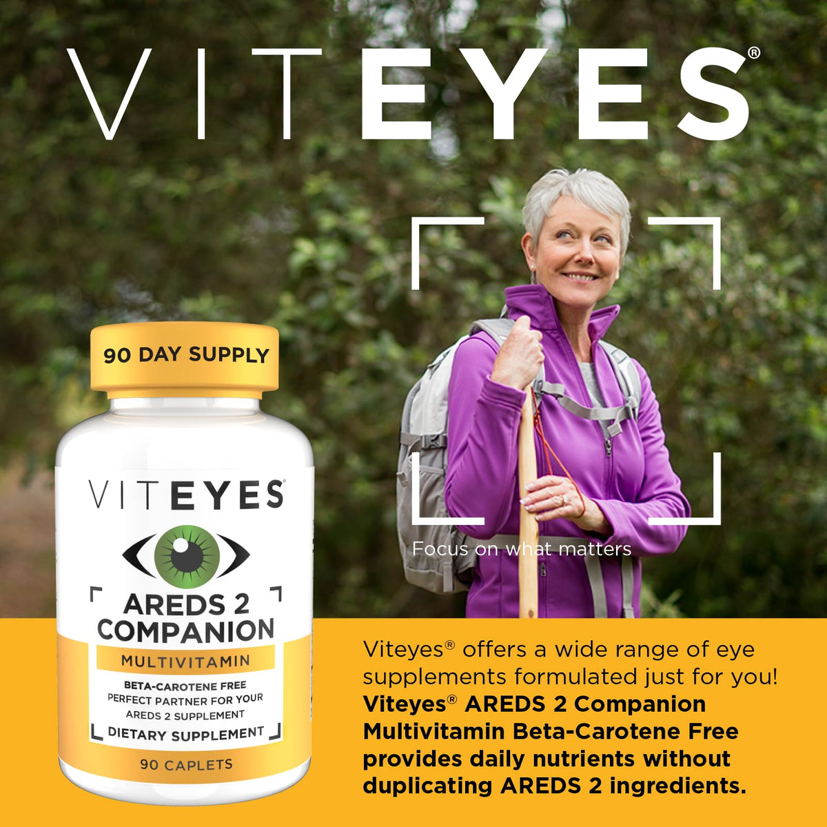 Viteyes Classic AREDS 2 Companion Multivitamin - 90 Caplets - image 2