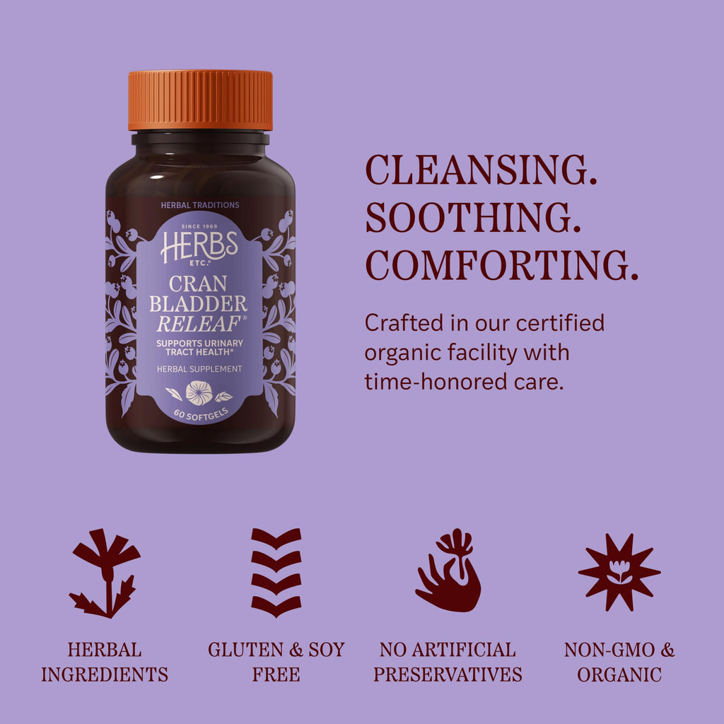 Herbs Etc. CranBladder ReLeaf Urinary Tract Support - 60 Softgels - image 6