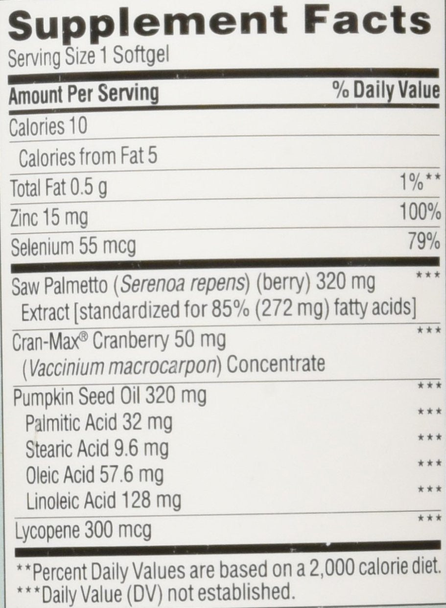 TruNature Saw Palmetto Prostate Health Complex - 250 Softgels - image 4