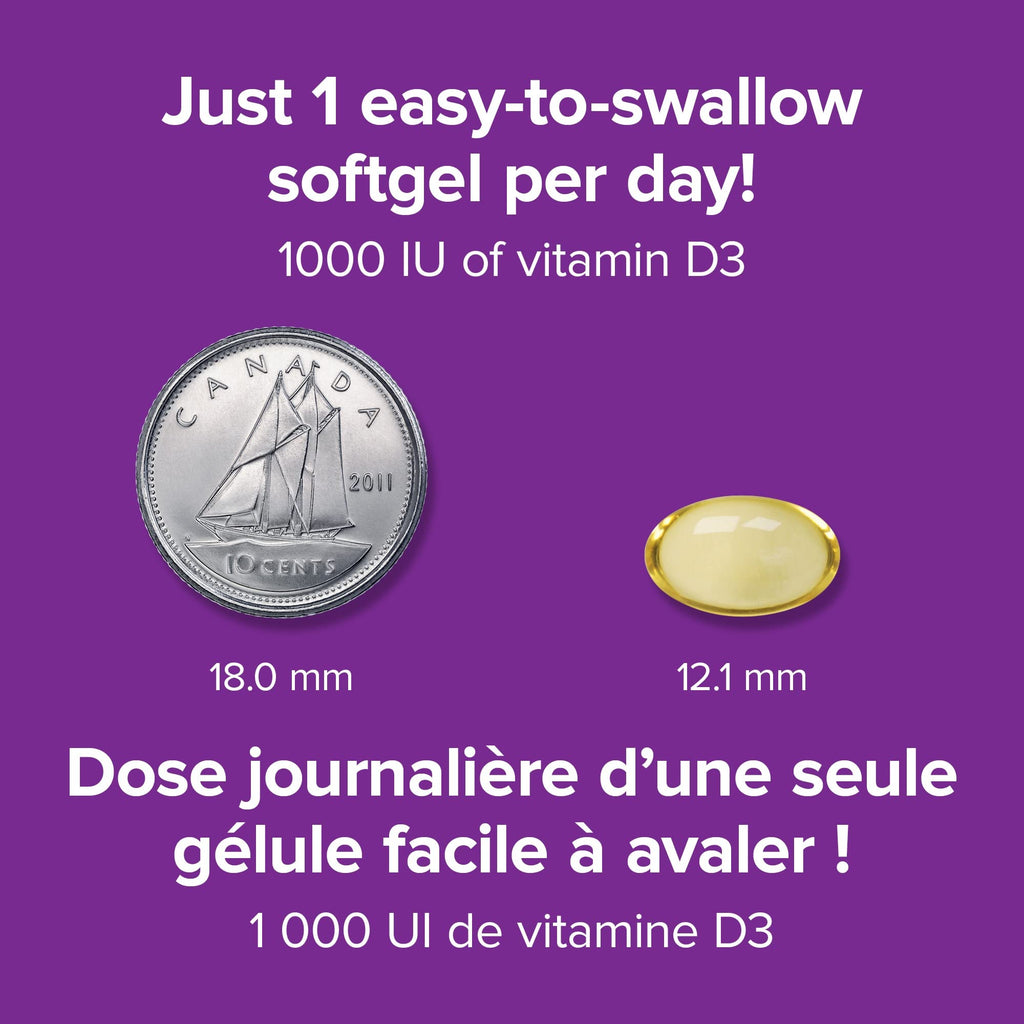 Webber Naturals Vitamin D3 1,000 IU - 375 Softgels - image 5
