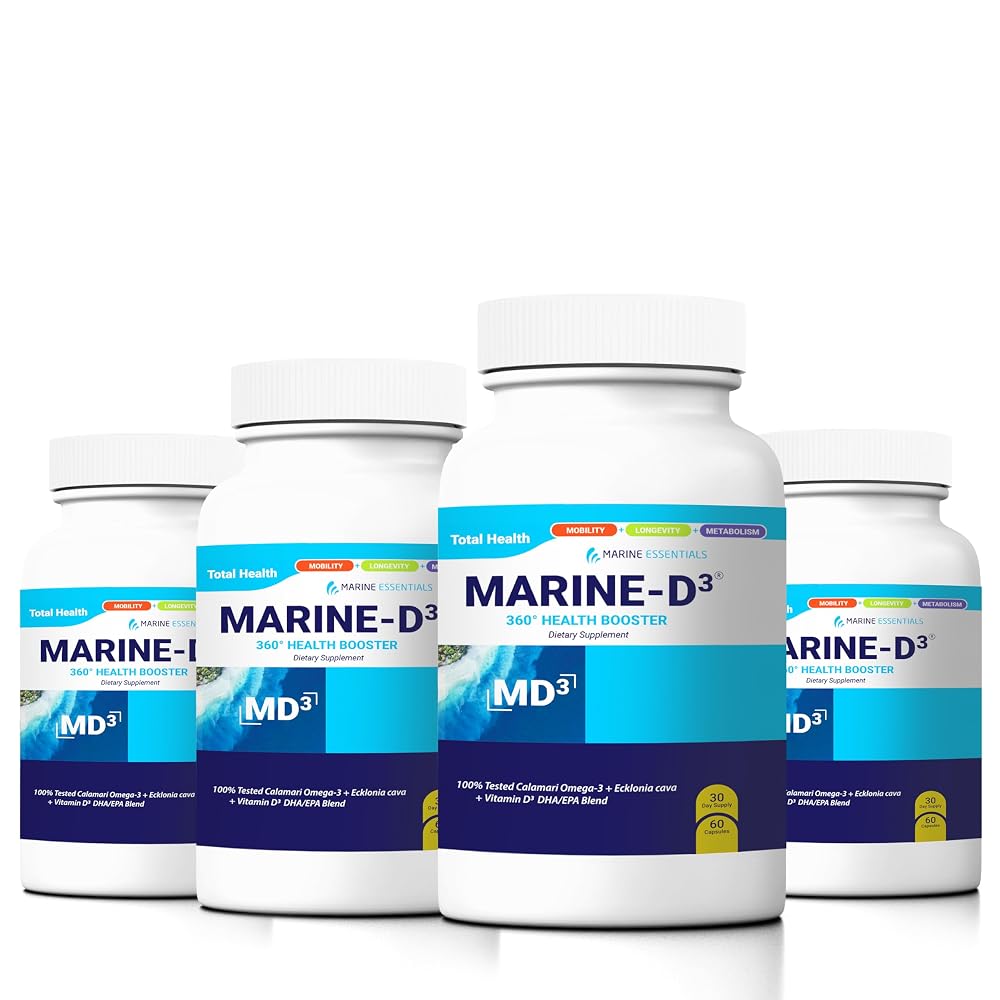 Marine Essentials Marine D3 Omega-3 DHA Calamari - 240 Capsules