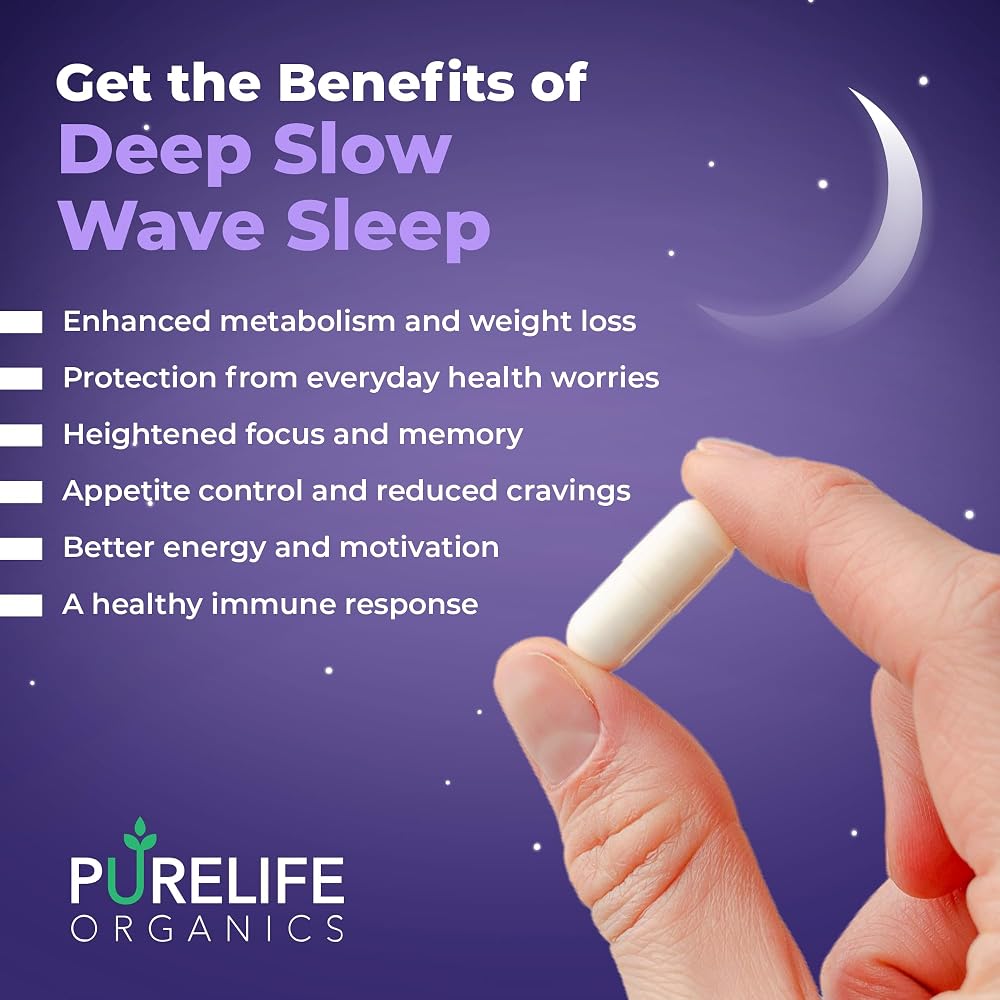 PureLife Organics Pure Sleep Supplement for Sleep Support - 120 Capsules - image 5