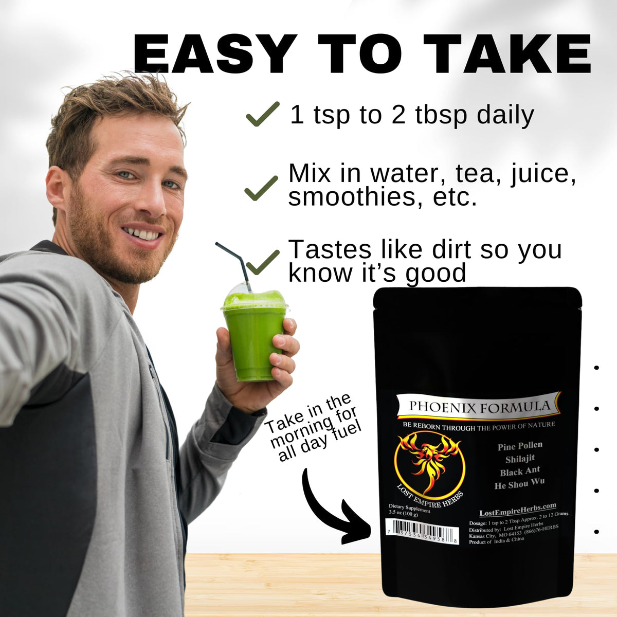 Lost Empire Herbs Phoenix Rejuvenation Formula Energy Blend - 100g - image 4