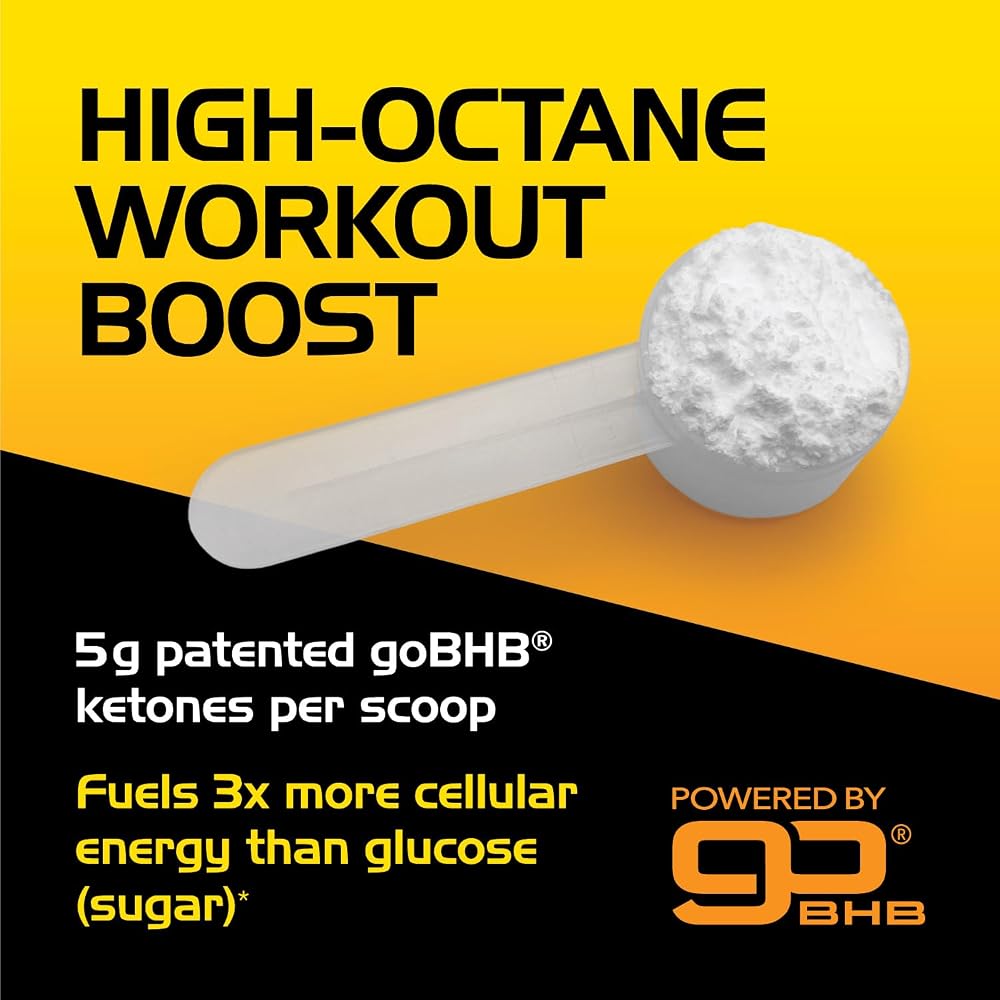 Real Ketones Nootropic Stim Free Pre Workout Powder - No Sugar