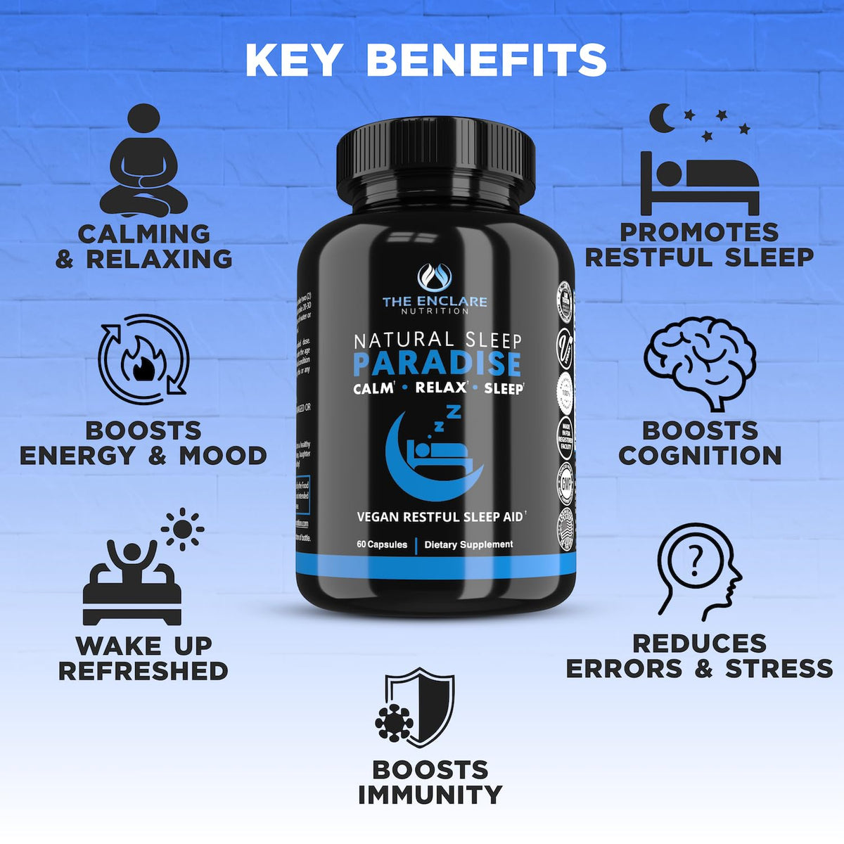 THE ENCLARE NUTRITION Melatonin 10mg Sleep Aid with Ashwagandha - image 9