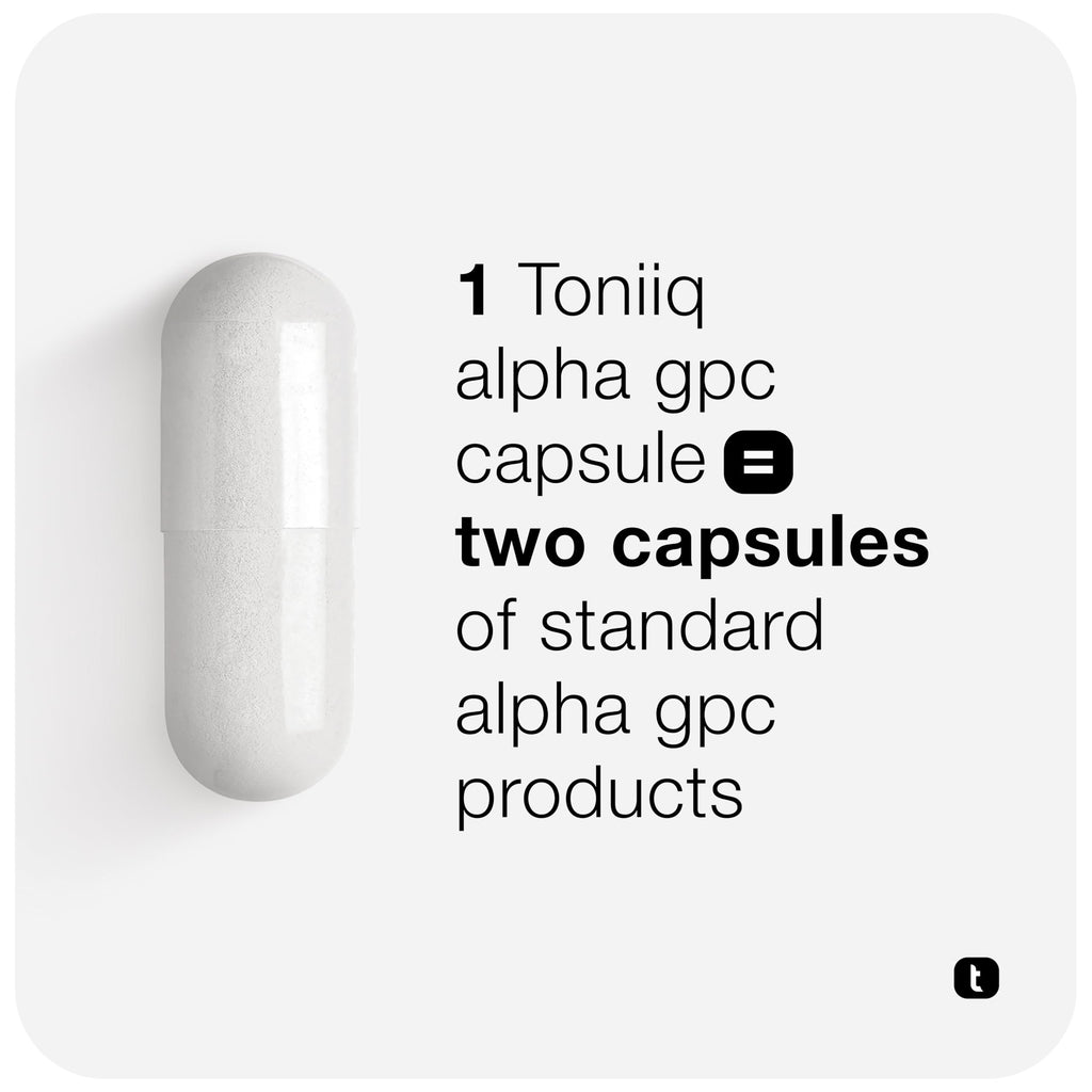 Toniiq Ultra High Purity Alpha GPC 600mg - 120 Capsules - image 3