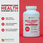 Nautical Elements Beet Root Capsules 1200mg - 200 Capsules - image 6