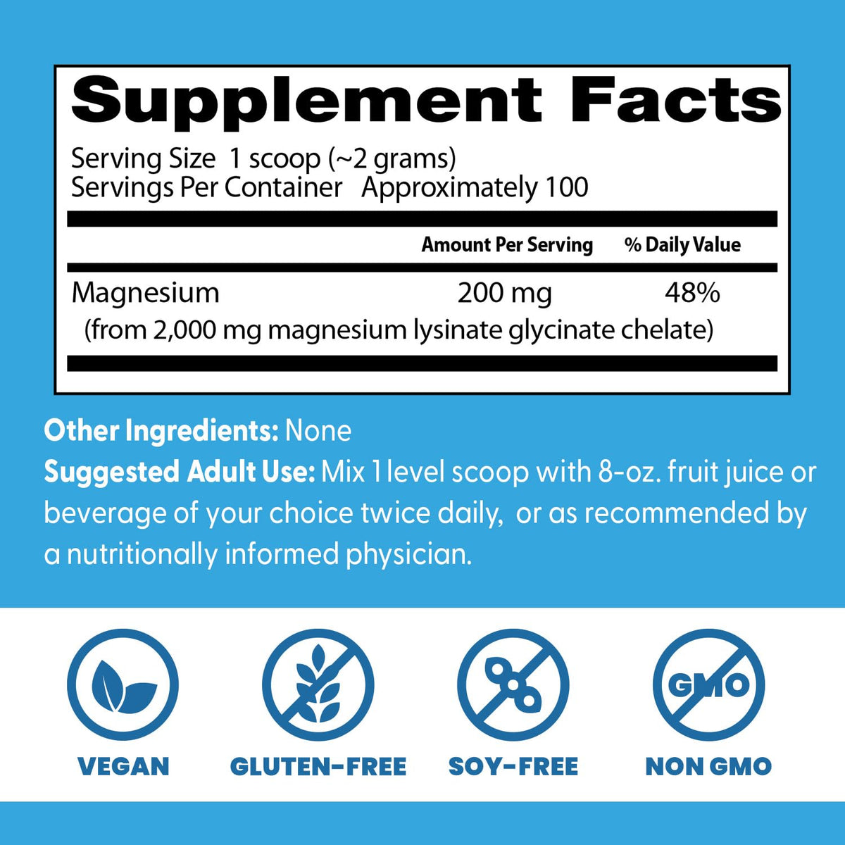 Doctor's Best Magnesium Glycinate Powder for Sleep - 200g - image 4