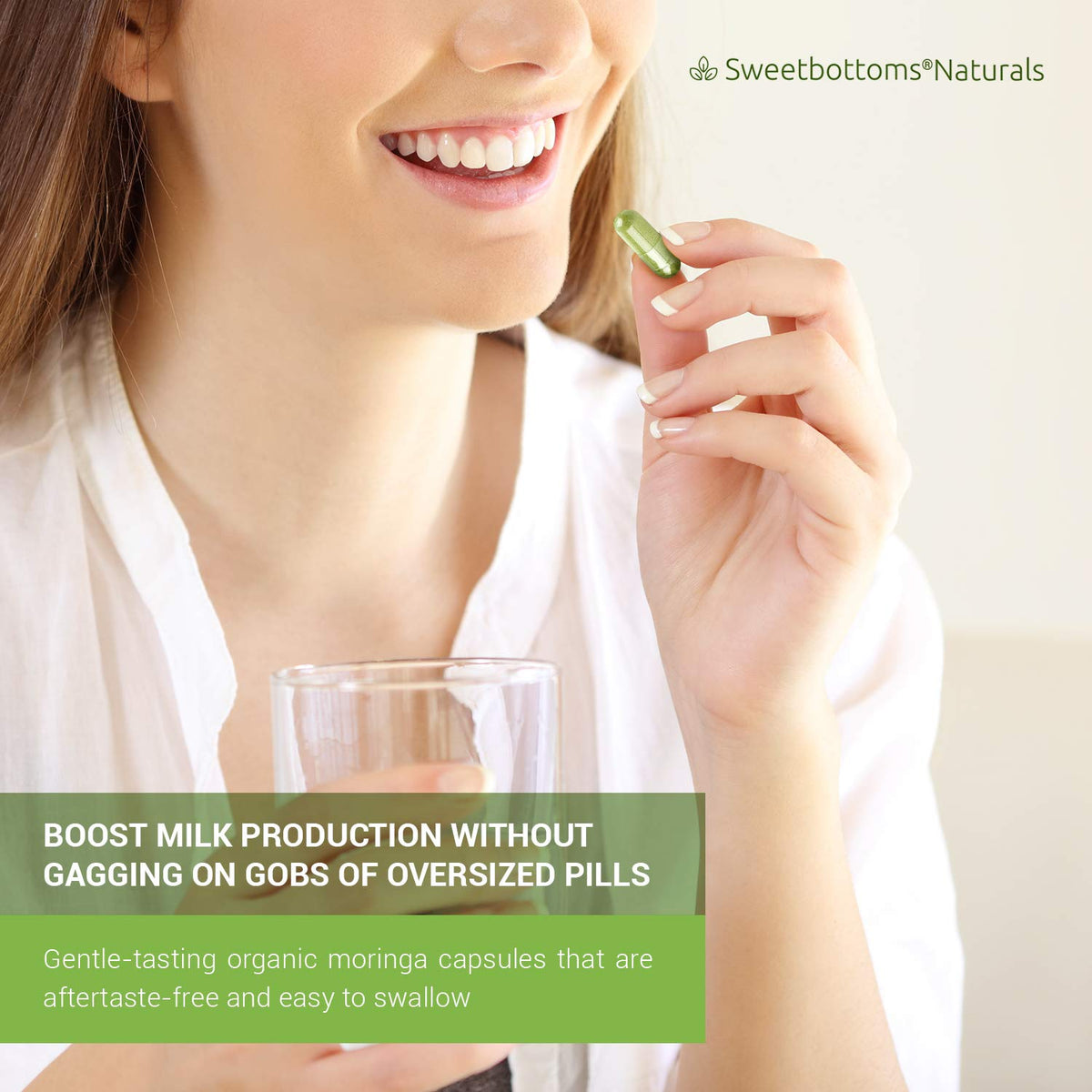 Sweetbottoms Organic Moringa Capsules for Breastfeeding Support - 120 Capsules - image 6