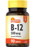 Sundance Vitamin B-12 500mcg - 90 Vegetarian Tablets