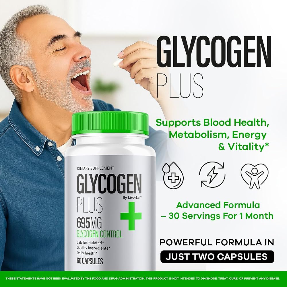 LIVORKA Glycogen Plus Capsules for Overall Health - 180 Capsules - image 2