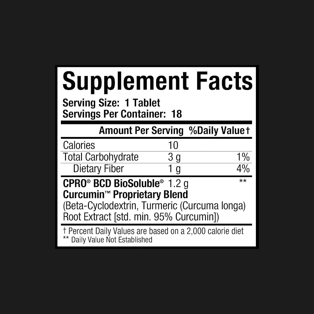 curcuminpro Chewable Tablets BioSoluble Organic Turmeric Curcumin - 18 Count - image 6