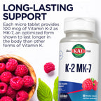 KAL Vitamin K2 MK7 ActivMelt 100 mcg Tablets - 60 Micro Tablets - image 5