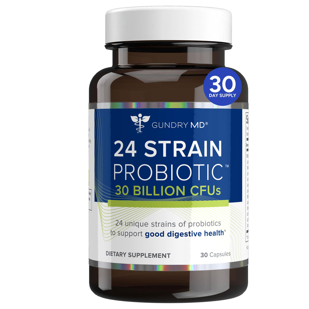 Gundry MD 24 Strain Probiotic 30 Billion CFU - 30 Capsules