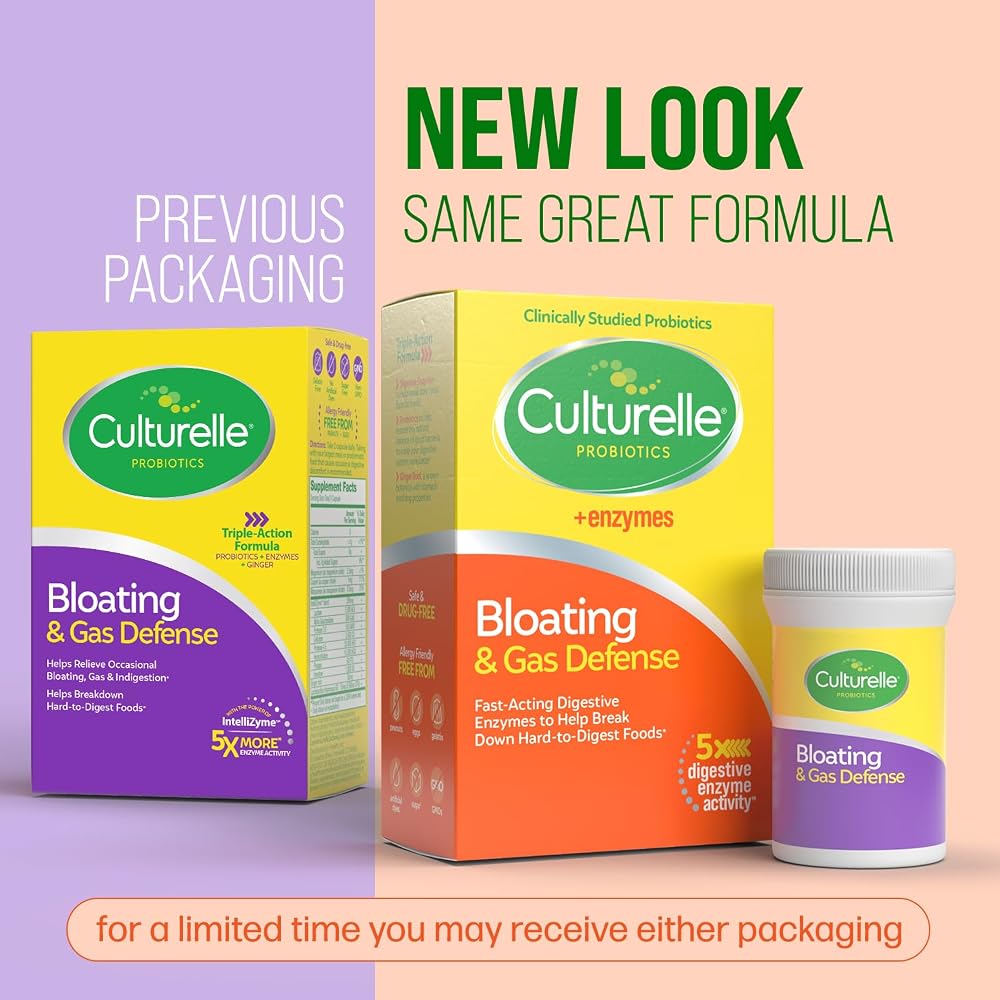 Culturelle Probiotics Bloating & Gas Defense Digestive Enzymes - 30 Capsules - image 3