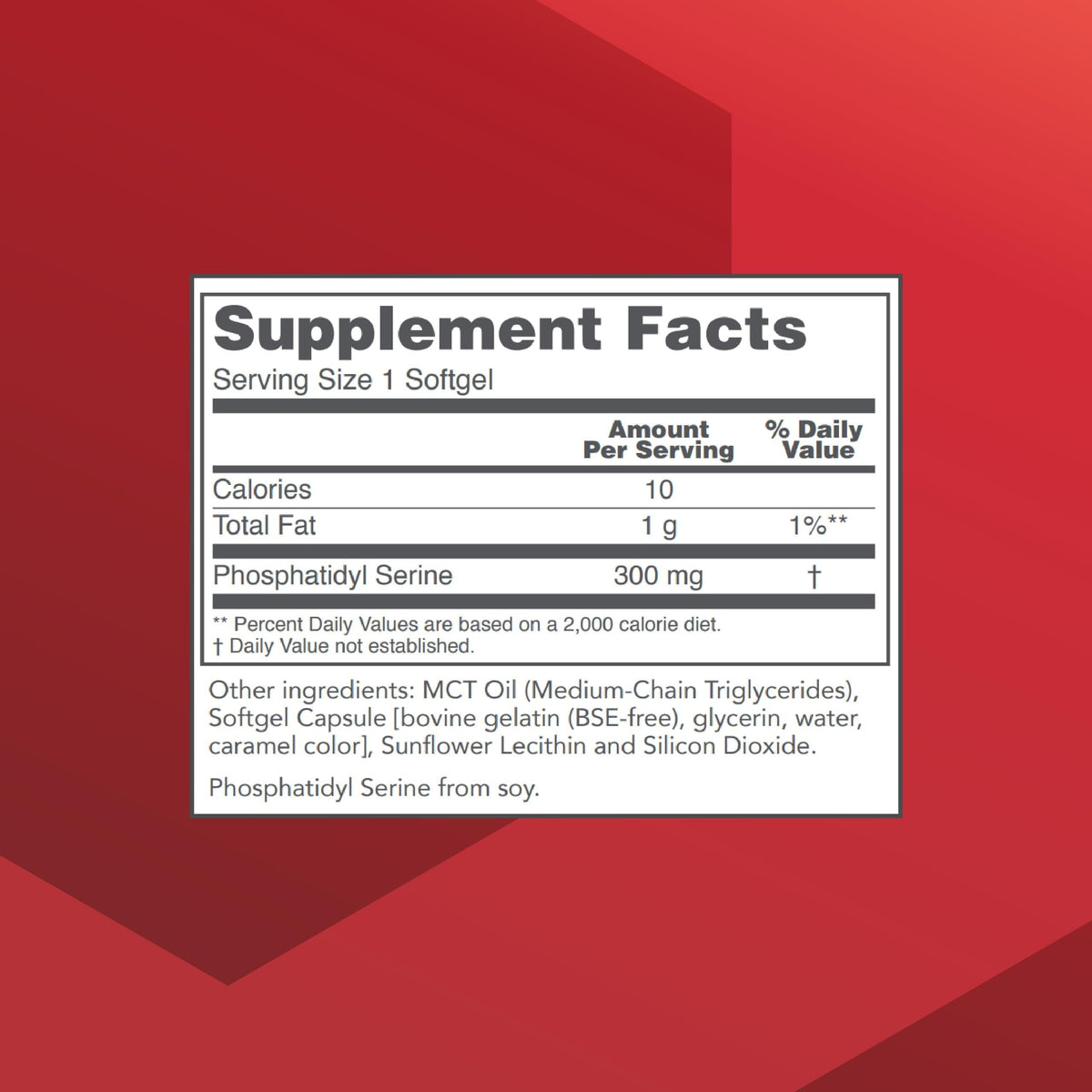 PROTOCOL FOR LIFE BALANCE Phosphatidylserine 300 mg Memory Support - 50 Softgels - image 2