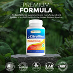 Best Naturals L-Citrulline Capsules - 1500mg/Serving - Non-GMO