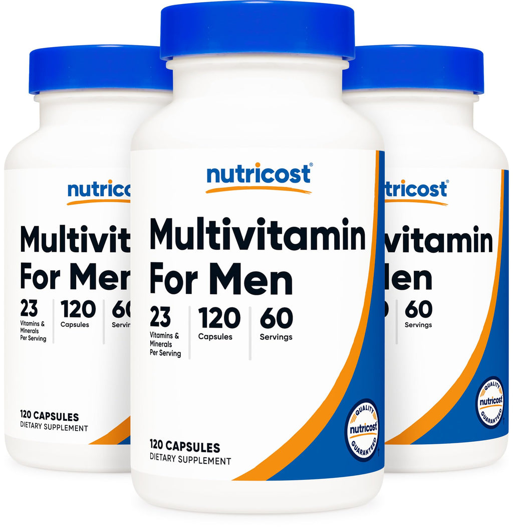 Nutricost Multivitamin for Men - 360 Capsules (3 Bottles)