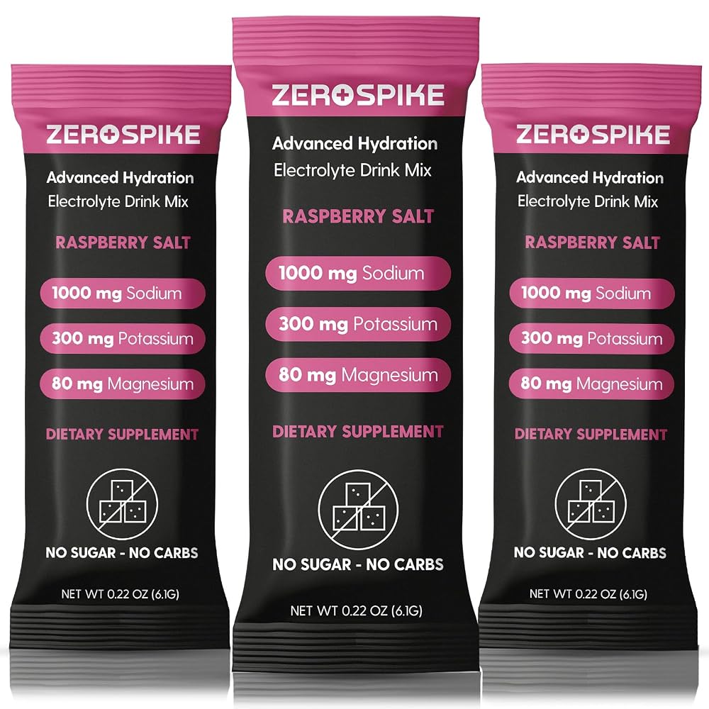 Zerospike No Sugar Electrolytes Powder Packets